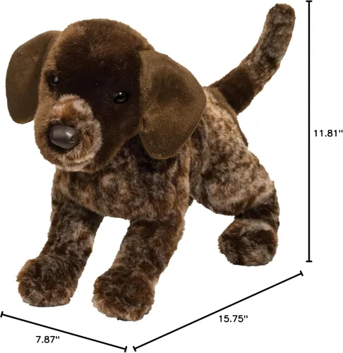 Vista 2 de Douglas Wolfgang - Peluche de perro puntero alemán