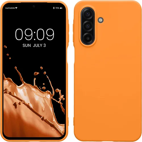 Vista 266 de kwmobile Funda compatible con Samsung Galaxy A12 - Funda protectora de silicona TPU suave y delgada - Azul Báltico