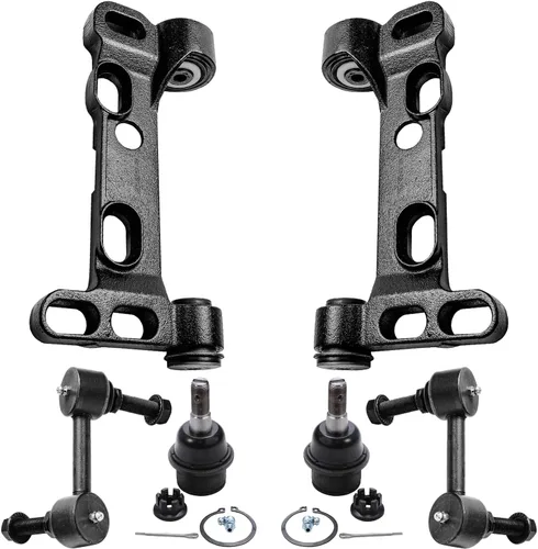 Vista 35 de Detroit Axle - Kit de extremo delantero para Chrysler 300 Dodge Charger 2011-2023 Challenger, 2 Lower Rearward Control Arms 2 Outer Tie Rods 2