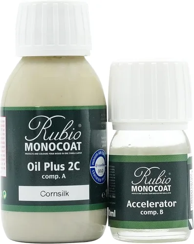 Vista 209 de Rubio Monocoat Tinte y acabado para madera de 650 pies cuadrados - Niebla 5% Oil Plus 2C Aceite de linaza ecológico de secado rápido