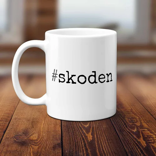 Vista 3 de #skoden - Divertida taza de hashtag indio norteamericano. Indígena divertido dicho tribal reservación NDN Rez Life mercancía regalo para hombres
