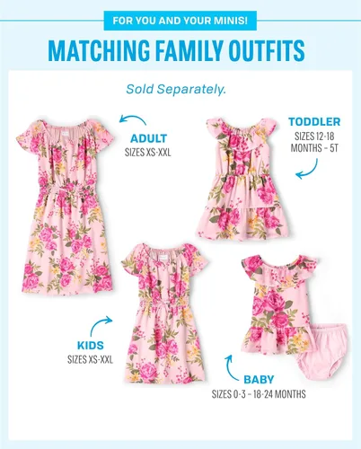 Vista 2 de The Children's Place Baby One Size and Toddler Girls Short Sleeve Casual Dresses