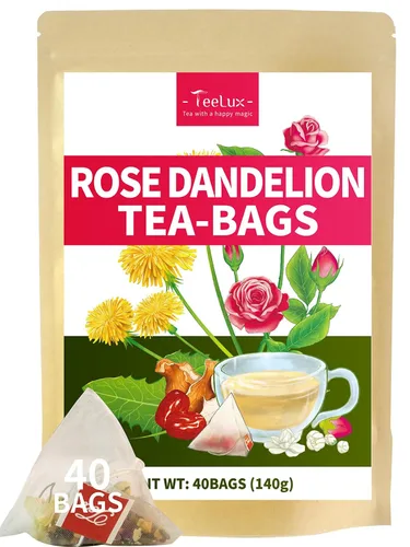 Vista 9 de TeeLux - Bolsas de té de cebada, sabor a nuez y tostado, sin cafeína, 0.07 oz x 50 bolsas Té de grano de cebada asada con aroma a nuez, sin