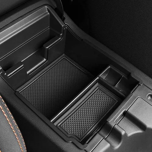 Vista 2 de auovo Organizador de consola central para Subaru Crosstrek e Impreza 2018 2019 2020 2021 2022 2023 Accesorios interiores Bandeja de almacenamiento