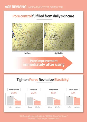 Vista 5 de DERMAFIRM Tónico hidratante esencial A4 que revive la edad temprana Tónico facial reafirmante de poros con colágeno, astasoma y péptido para todo