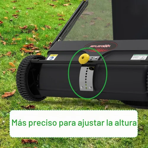 Vista 5 de SPLENDOR LS-650A2 - Barredora de césped de 26 pulgadas para caminar y empujar, barredora de jardín, barredora de caminos