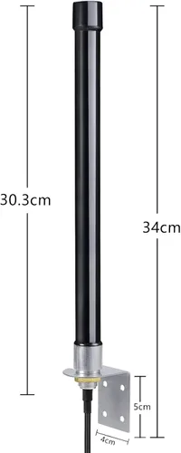 Vista 2 de Bingfu Antena de cámara celular de largo alcance 0.14 oz LTE de 32.8 pies, cable compatible con Spypoint Link Micro Covert Spartan Stealth Muddy