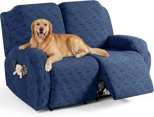 Vista 75 de TAOCOCO Funda para Reclinable de 3 Piezas, Fundas para Silla Reclinable, Funda Elástica de Jacquard para Silla Reclinable, Protector de Muebles