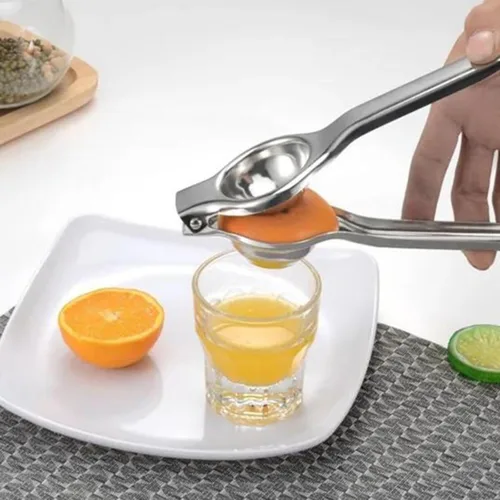 Vista 7 de Exprimidor de limón, Exprimidor de limón de acero inoxidable Exprimidor de lima, Exprimidor manual de cítricos, Exprimidor de naranja de mano