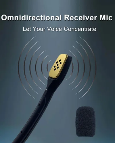 Vista 4 de Micrófono de repuesto para auriculares Astro A40 A40 TR, PS5 PC con cancelación de ruido micrófono Boom, negro, conector de 0.138 in