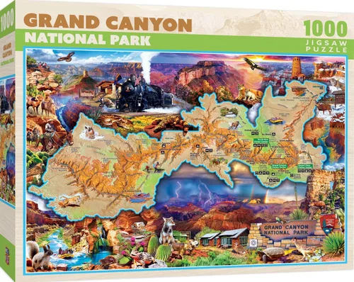 Vista 13 de MasterPieces National Parks Maps - Rompecabezas de 1000 piezas para adultos, familia o jóvenes - Parques Nacionales de Estados Unidos por Anderson