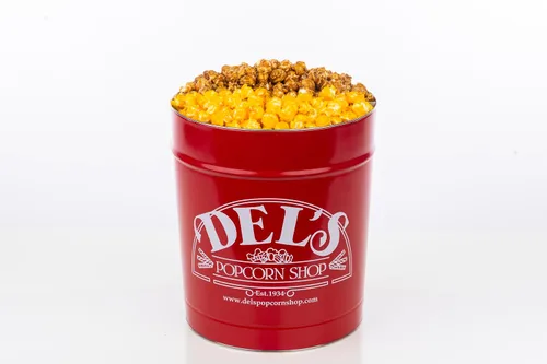 Vista 7 de Lata de regalo gourmet para palomitas de maíz - Palomitas de maíz (caramelo, 2 galones)