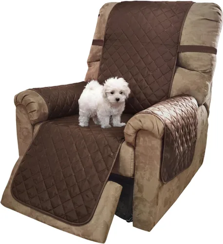 Vista 69 de U-NICE HOME Funda para sillón reclinable, reversible, con correas elásticas, resistente al agua, protege de perros y mascotas, sillón pequeño