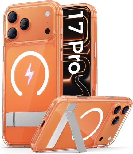 Vista 13 de ASAFCASE Funda para iPhone 17 Pro con soporte, compatible con MagSafe