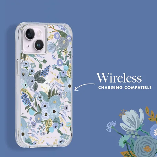 Vista 6 de Rifle Paper Co. Funda para iPhone 14 Plus [funciona con cargador inalámbrico] [protección contra caídas de 10 pies] Bonita funda para iPhone de 6.7