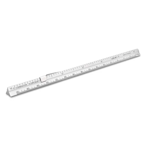 Vista 34 de Alumicolor Regla Métrica de Bolsillo para Arquitecto de Aluminio, 15CM, Negro
