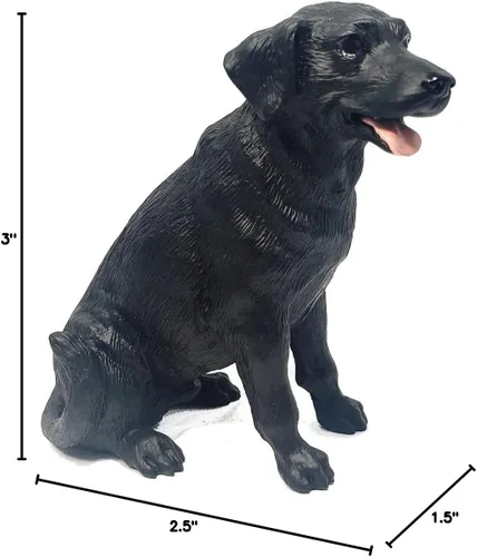 Vista 3 de Conversation Concepts Figura de perro de laboratorio negro