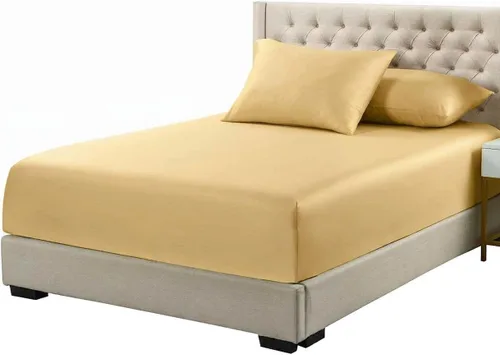 Vista 9 de Royal Tradition Sábana bajera ajustable de viscosa de bambú, tamaño individual XL, bolsillo profundo, sábanas extremadamente suaves, beige sólido