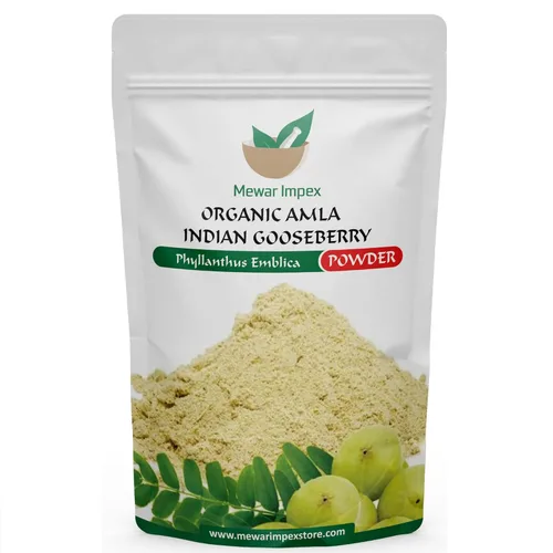 Vista 4 de Amla en polvo orgánico para piel y cabello (14.11 oz), polvo natural, hidrata y nutre el cabello y la piel, sin productos químicos, sin