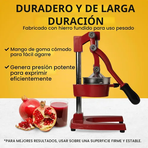 Vista 3 de Machika Exprimidor manual de naranja Exprimidor de jugo de naranja fácil de limpiar y resistente Exprimidor profesional de cítricos