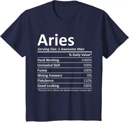 Vista 54 de ARIES Nutrition - Camiseta divertida de regalo con nombre personalizado para cumpleaños, Negro, S