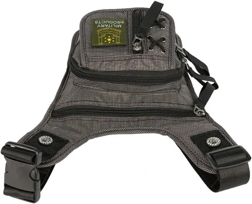 Vista 4 de Bolsa de muslo, bolsa de pierna, cangurera táctica Vanlison Bolsa de senderismo Bolsa de pierna
