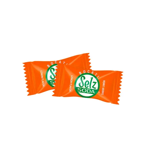 Vista 4 de Selz Soda - Caramelo Relleno de Polvo de soda de limón 14.82 Oz por Selz Soda