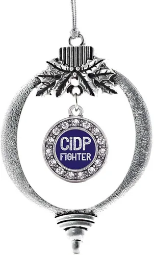 Vista 239 de Inspired Silver - Adorno de cromosoma 21 con dije de círculo de plata con joyas de circonita cúbica