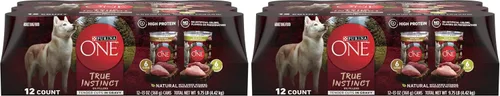 Vista 18 de Purina ONE Alimento húmedo para perros con alto contenido de proteínas True Instinct Cortes tiernos en salsa de comida para perros con carne de res