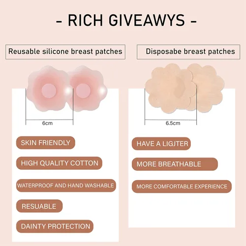 Vista 5 de Cinta adhesiva para pechos, cinta de levantamiento de senos instantáneo, reemplazo de sujetadores sin tirantes para mujeres y sujetador adhesivo