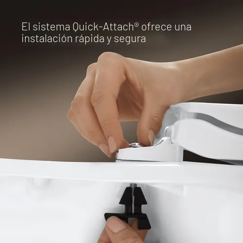 Vista 6 de KOHLER Brevia Quiet Close - Asiento de inodoro alargado, color blanco