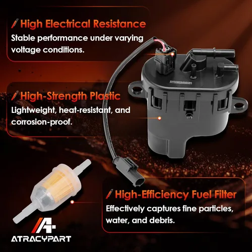 Vista 4 de Módulo de bomba de combustible con filtro de combustible y cable, compatible con motor Kohler EFI Command ECH/ECV 630 650 680 730 740 749, kit