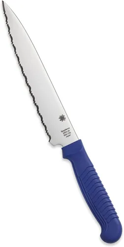 Vista 9 de Spyderco Cuchillo utilitario de cocina ligero con hoja de acero inoxidable MBS-26 y mango de plástico de polipropileno