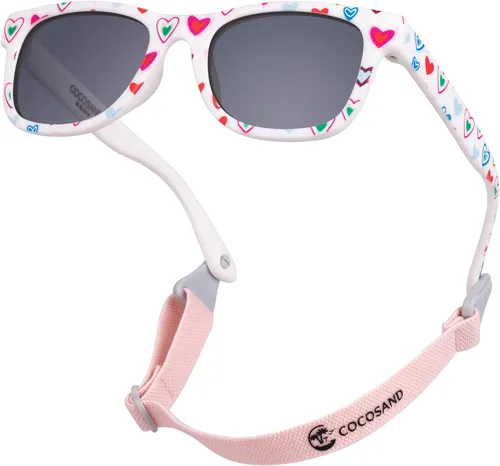 Vista 15 de COCOSAND Flexible Polarized Baby Sunglasses with Strap Beige