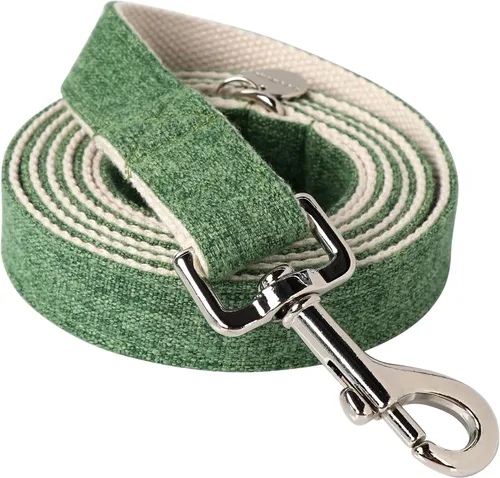 Vista 5 de DOGWONG Collar de algodón de cáñamo para perro, collar de perro rojo resistente, duradero, suave, de tela natural, collar de perro para mascotas Z