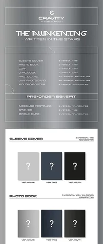 Vista 2 de Starship Cravity - The Awakening : Written in The Stars [Youth ver.] (1er álbum) Álbum+CulturaRegalo coreano