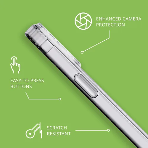 Vista 6 de tech21 Evo - Funda transparente para iPhone 15 Plus, compatible con MagSafe, funda de protección contra impactos, transparente