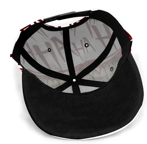 Vista 6 de Joker Hahaha Unisex 3D Impresión Clásico Gorra Snapback Flat Bill Hip Hop Sombreros Negro