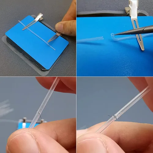 Vista 2 de Kit completo de práctica de sutura, microscopia de anastomosis vascular modelo de práctica de sutura de entrenamiento, no rompe fácilmente