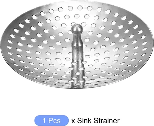 Vista 5 de METALLIXITY Colador de fregadero de baño (3.1 x 0.8 pulgadas), filtro de drenaje de acero inoxidable para la mayoría de desagües de fregadero, tono