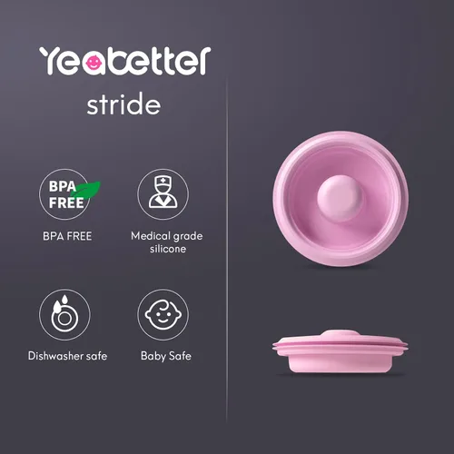 Vista 2 de Paquete de 3 sellos de bomba compatibles con extractor de leche Elvie Stride, diafragma Elvie Stride, membrana de silicona, para almacenamiento