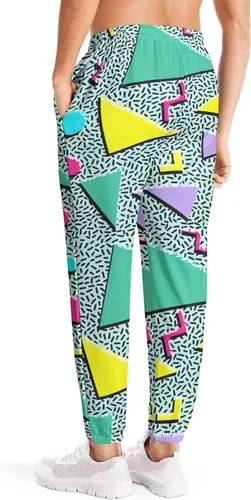 Vista 2 de Pantalones deportivos para hombre con bolsillos divertidos estampados para hombre, pantalones de cintura elástica, pantalones ligeros