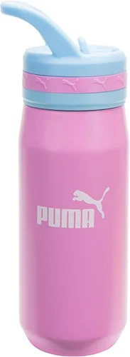 Vista 19 de PUMA Botella de agua de acero inoxidable aislada de 18 onzas unisex para adultos con pajilla y asa de transporte