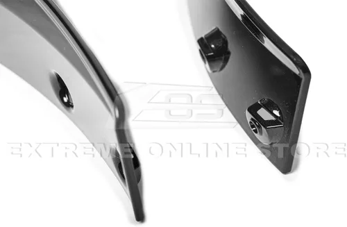 Vista 4 de Sustitución para Corvette C7 2014-2019 Z06 Estilo Etapa 3 Parachoques Frontal Inferior Divisor Lateral con Aleta