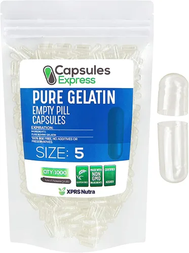 Vista 8 de XPRS Nutra Cápsulas vacías tamaño 5 – 100 cápsulas de gelatina vacías transparentes muy pequeñas – Pastillas de relleno de cápsulas de bricolaje