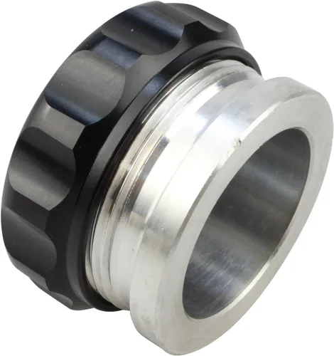 Vista 2 de OD 2"/50.8mm Aleación de aluminio Tapa de combustible Soldadura en el cuello de relleno Tapa del tanque de aceite Negro, soldadura en el cuello