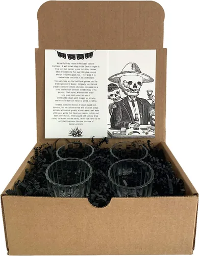 Vista 4 de Vaso Veladora Mezcal Vasos de México (paquete de 4)