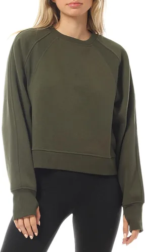 Vista 20 de Design by Olivia Sudadera básica suave y cómoda de cuello redondo para mujer, ropa de otoño