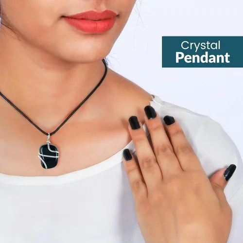 Vista 21 de PYOR Collar con colgante curativo de Reiki de cristal, gemas de buena suerte, prosperidad, riqueza, piedras preciosas naturales, collares de buena