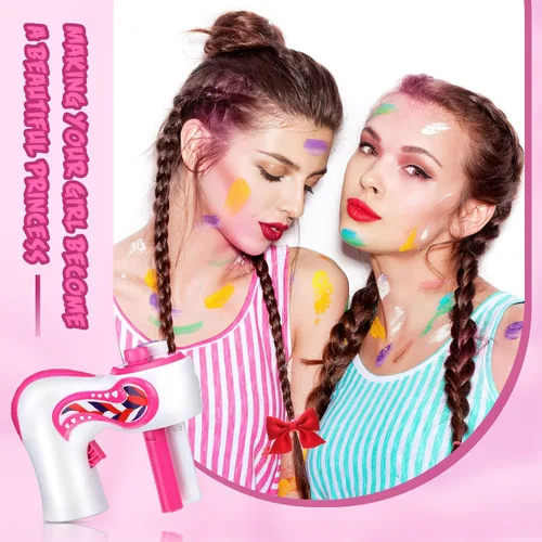 Vista 5 de Zhehao Máquina eléctrica para trenzar el cabello, herramientas automáticas para trenzar, dispositivo portátil para mujeres, kit de juguetes de salón